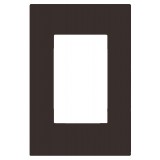 Placa 3 Módulos com Suporte 4x2 - RECTA CHOCOLATE SATIN FOSCO